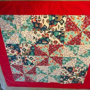Children's Light-Weight Christmas Quilt/Lap Quilt